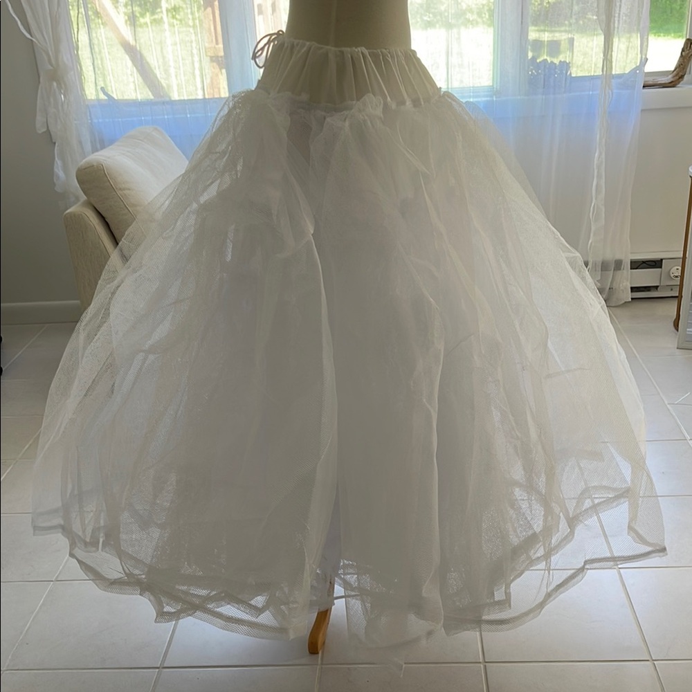 New White Crinoline Under Skirt